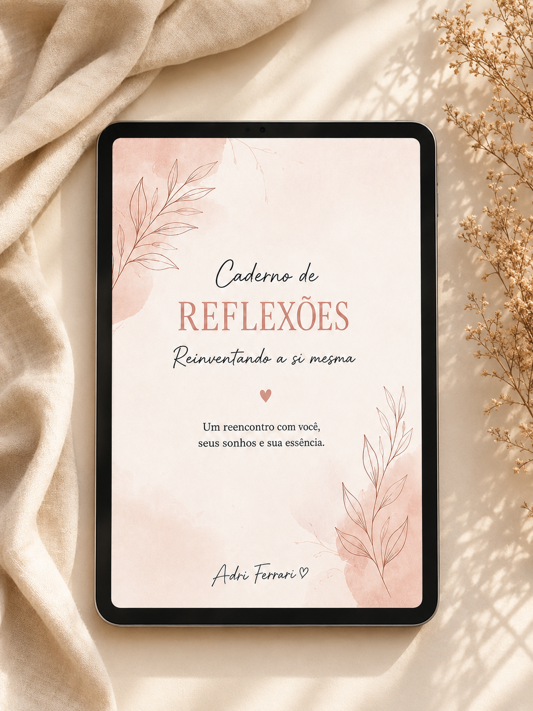 Capa do livro Caderno de Reflexões